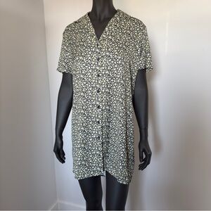 AllSaints Floral Button-Front Mini Dress – Size 4